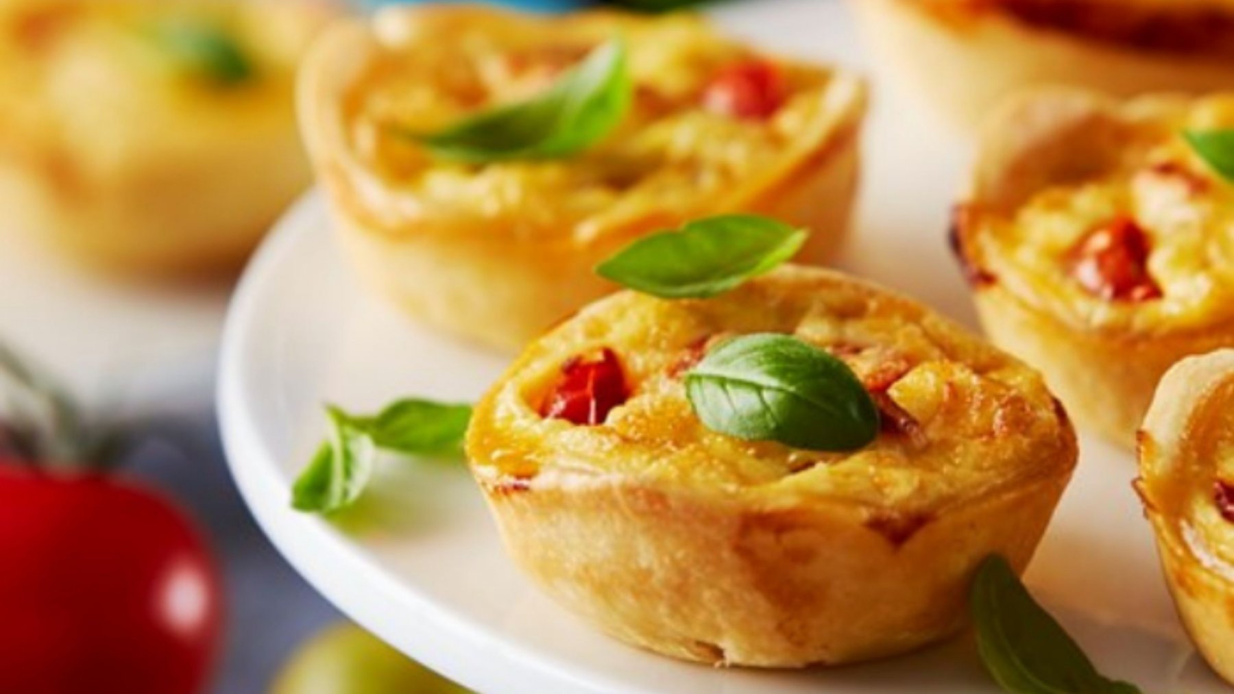 Goat Cheese & Cherry Tomato Tartlets Pampas